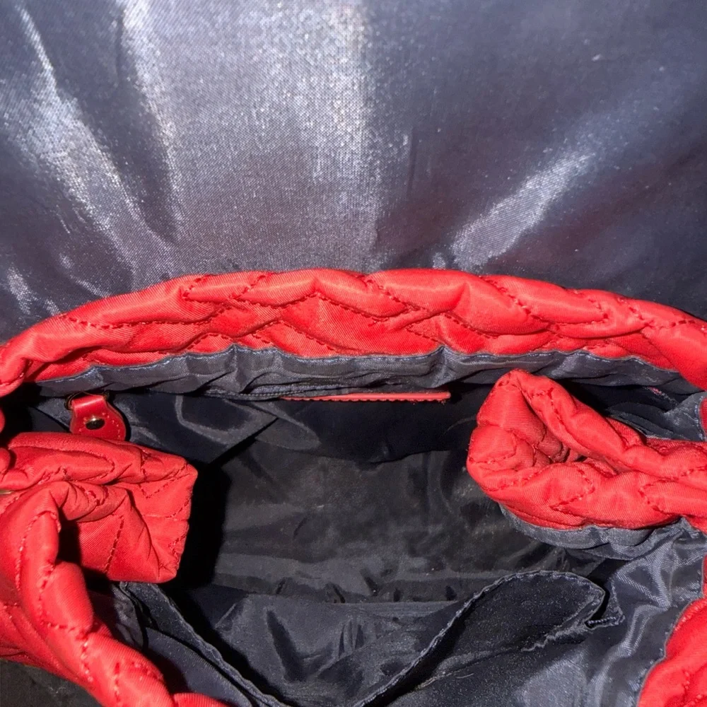 Tommy‎ Hilfiger Red Quilted Backpack